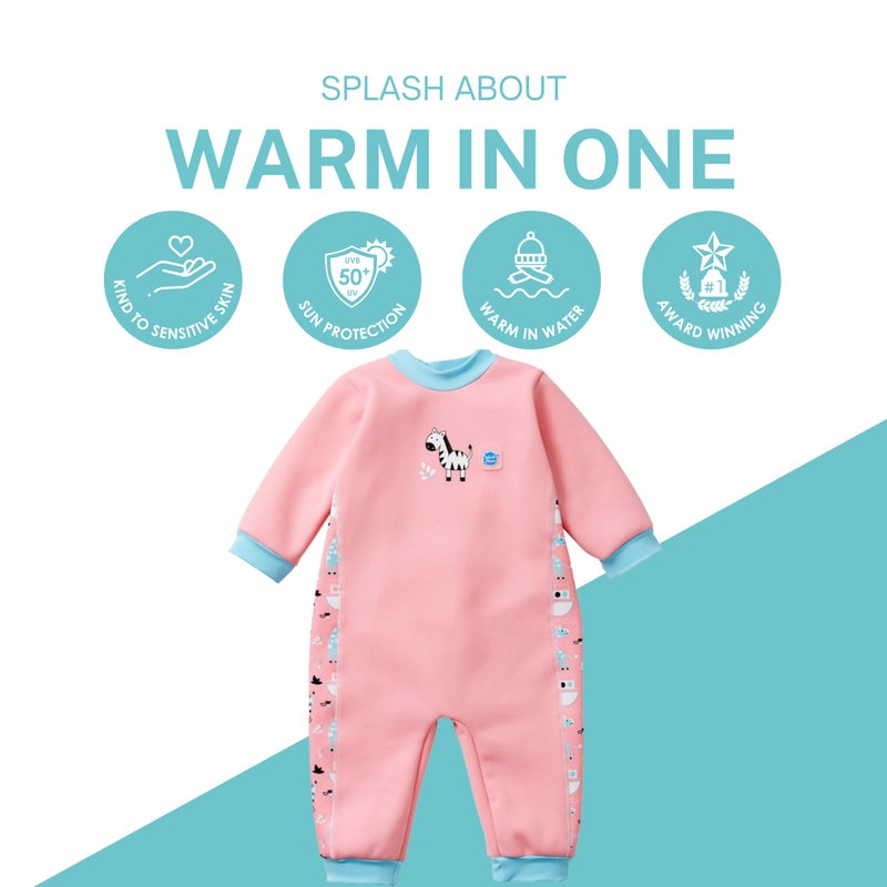 Splash About Warm in One Baby Wetsuit Nina's Ark, 12-24 Months - Image 2